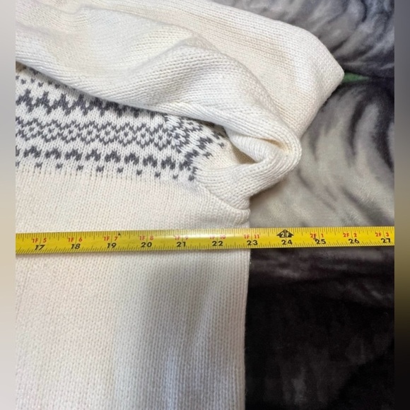 Old Navy women Cream and Gray Cardigan Sweater Size XL - Picture 7 of 9